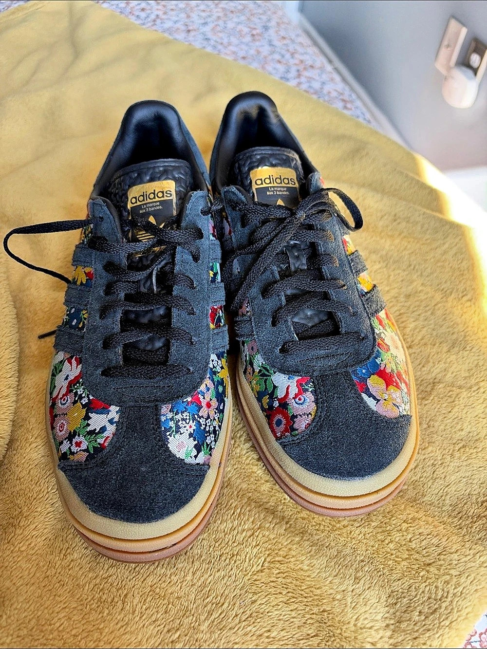 adidas Gazelle Bold Liberty London Floral Embroidery Sneakers US 91⁄2